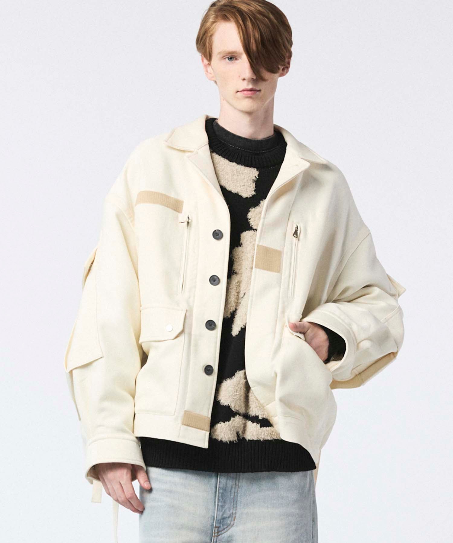 25AW PRE-ORDER】Prime-Over Cargo Big Poket Shirt Blouson