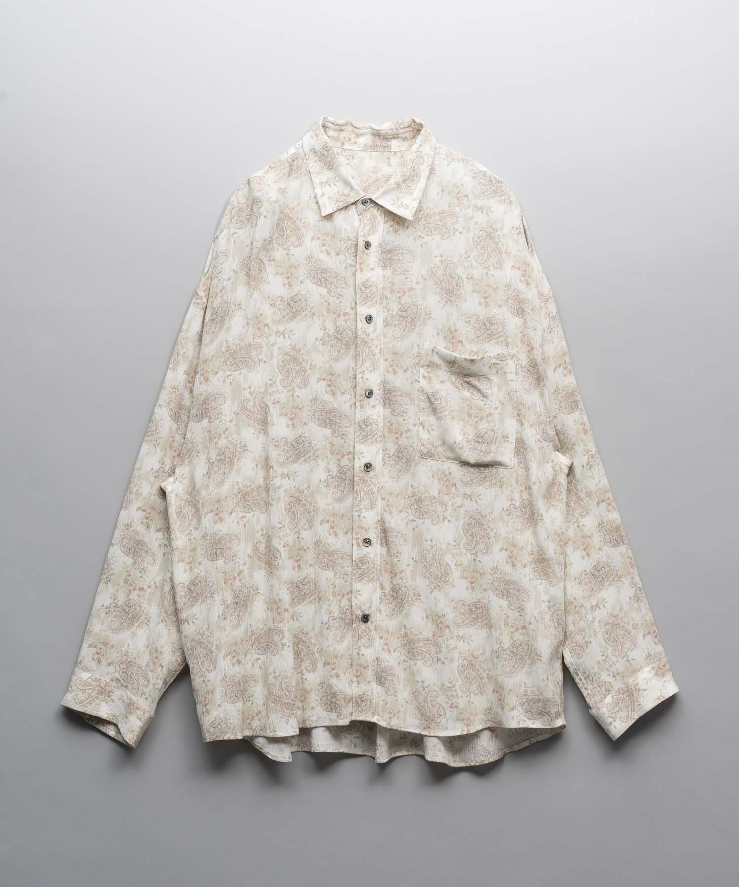 【Italian Dead Stock Fabric】Prime-Over Regular Collar Shirt