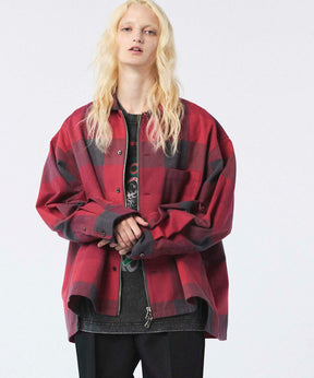 [Sales open at 12:00 on Saturday, September 13th] [Italian Dead Stock Fabric] Prime-Over 2way Zip Shirts