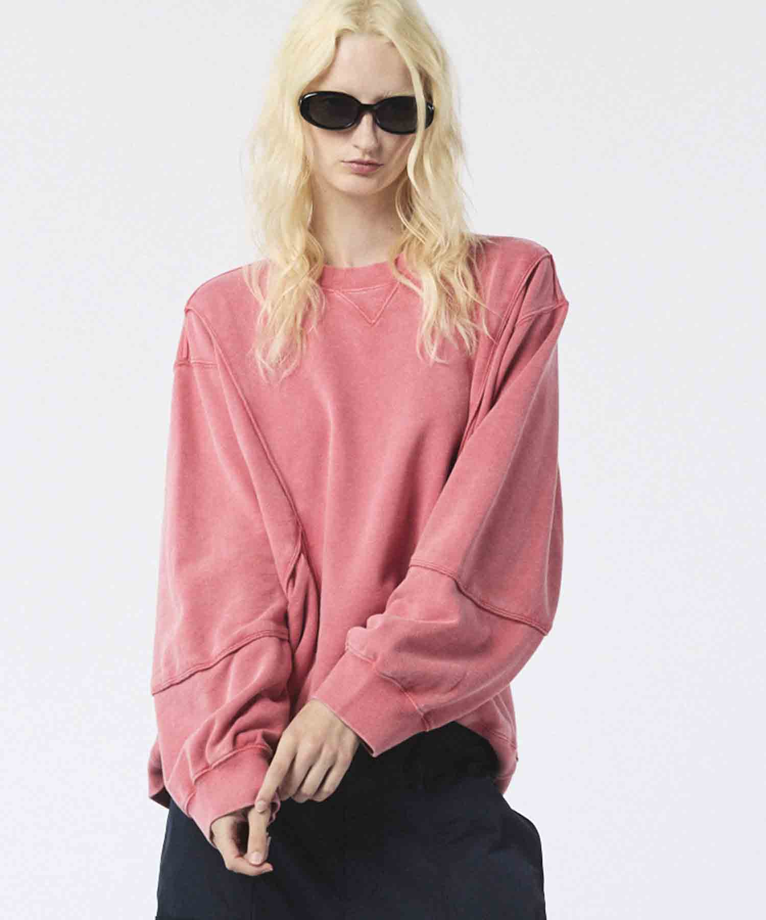 Prime-Over Crew Neck Long Sleeve Waffle T-Shirt