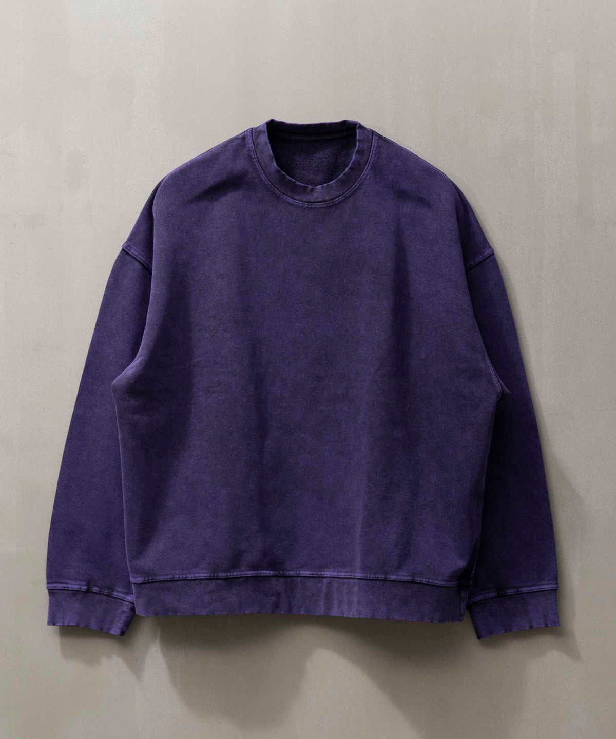Chemical Over-Dye Heavy-Weight Sweat Prime-Over Crew Neck Pullover