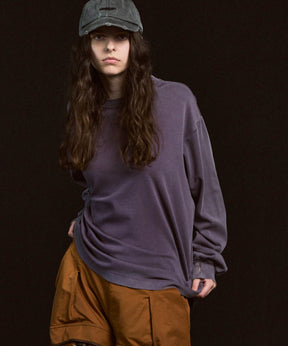 [ex] Prime-Ore-Ore-Ore-Ore-Over Smooth Crew Neck长袖T恤