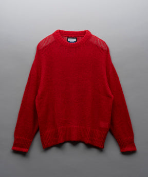 Prime-Over  Sheer Mohair Wool Knit Pullover