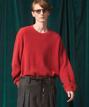 Prime-Over Crew Neck Long Sleeve Waffle T-Shirt