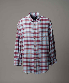 [意大利死库织物] Prime-Over常规衣领衬衫外套