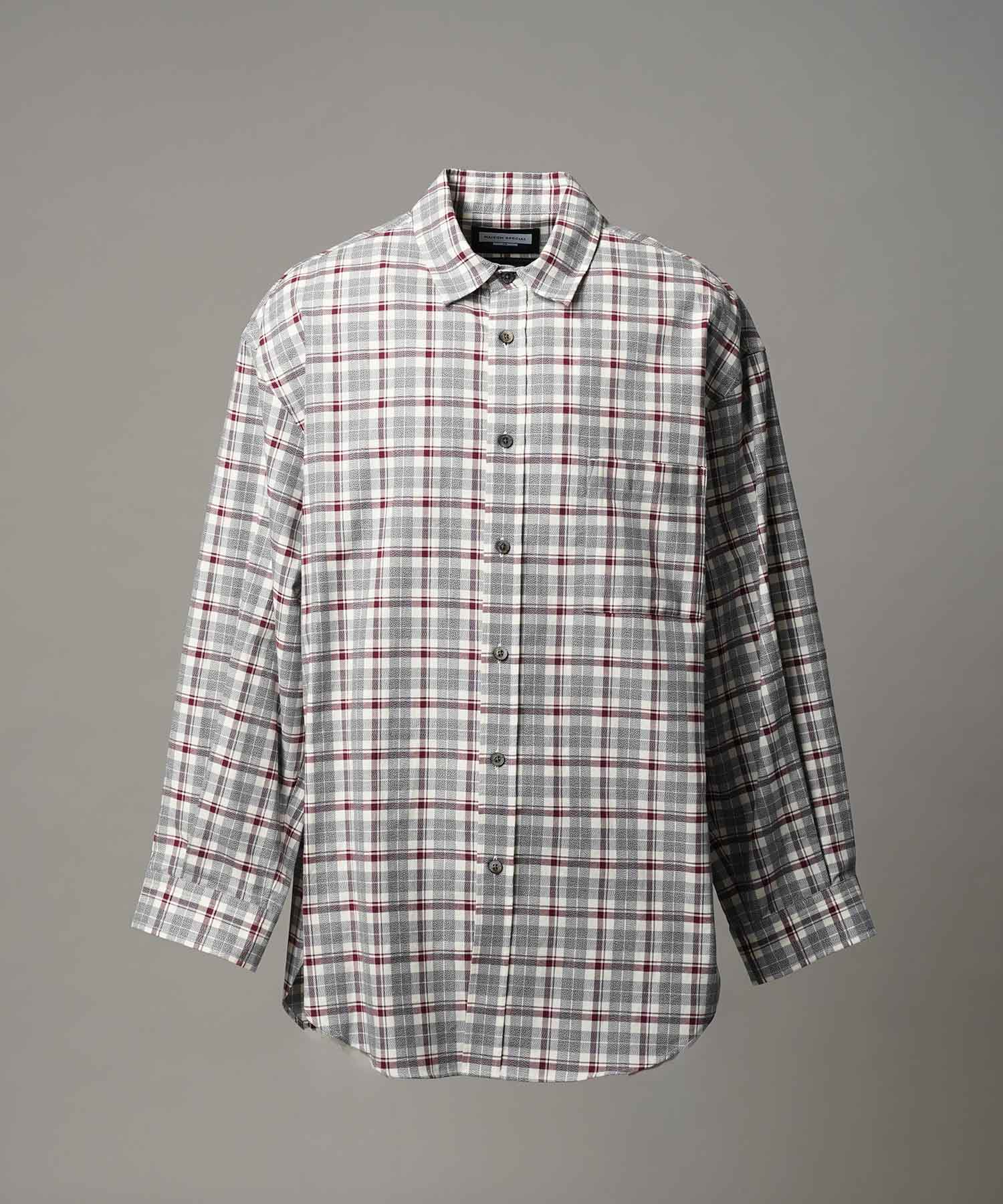 [意大利死库织物] Prime-Over常规衣领衬衫外套