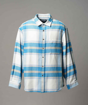 [意大利死库织物]原始的常规领绒布衬衫