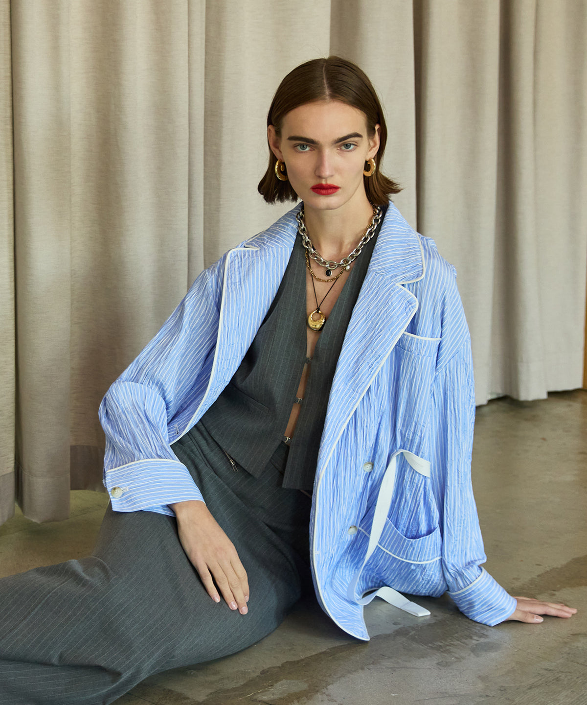 [26SPRING PRE-ORDER] 파자마 셔츠 자켓