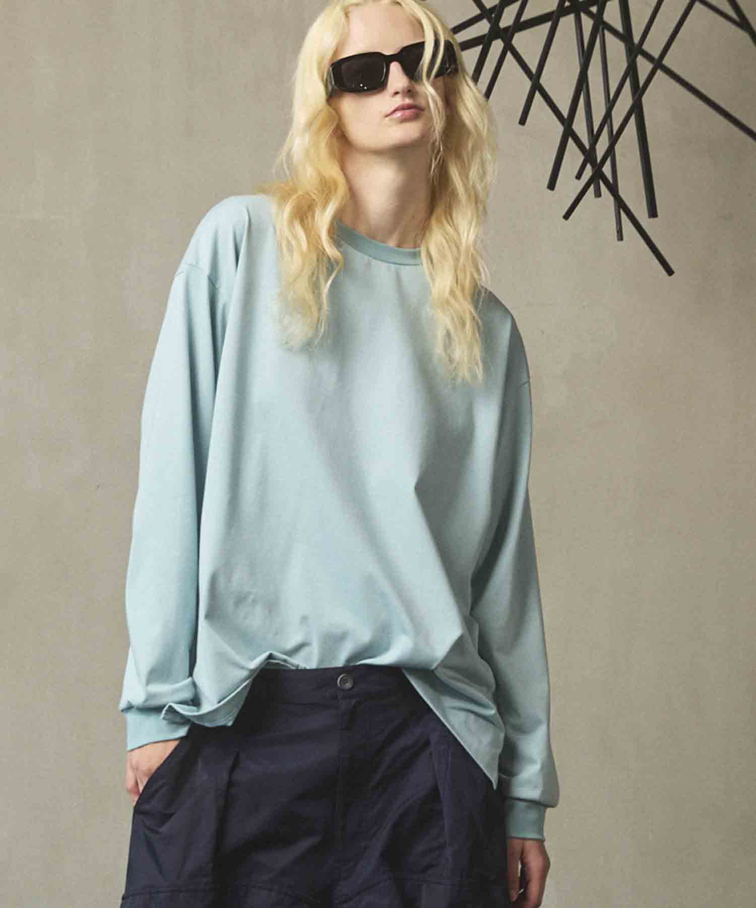 Artist Graphical Embroidery Prime-Over Crew Neck Long Sleeve T-Shirt