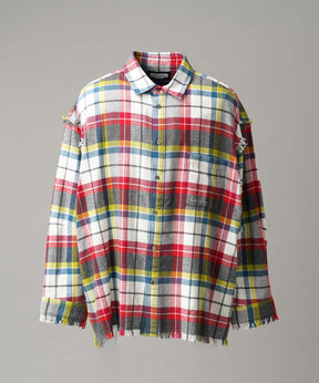 [Sales open at 12:00 pm on Saturday, September 13th] [Italian Dead Stock Fabric] Prime-Over Cut Off Shirts