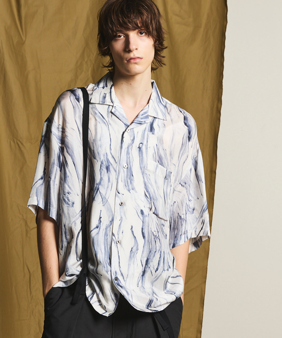 [Limited Edition] Prime-Over Short Sleeve Open Collar Shirt