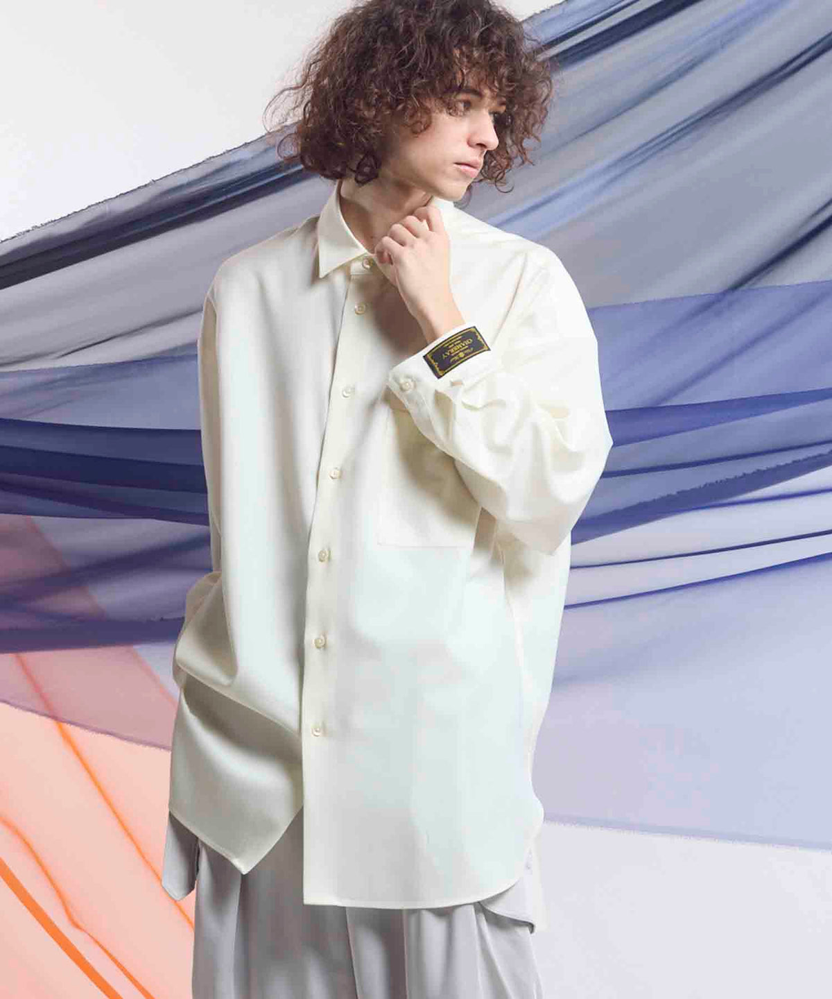 【25SS PRE-ORDER】4 Colors Chambray Washable Wool Prime-Over Shirt Coat