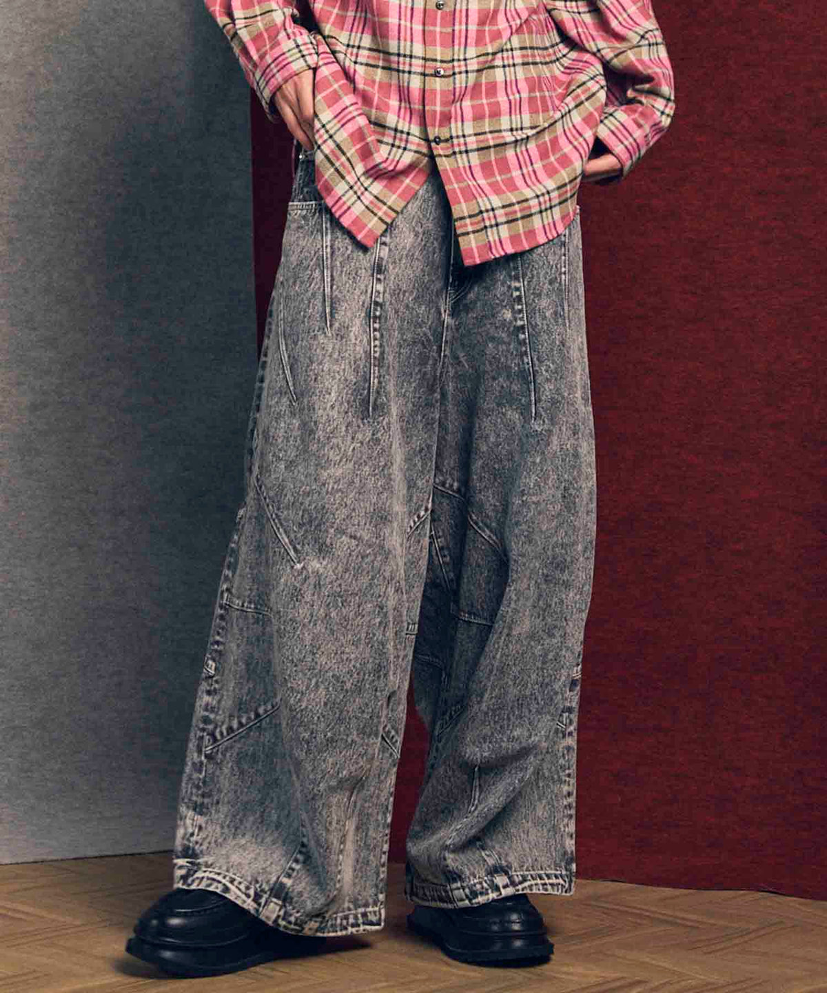 Prime-Wide Denim Balloon Pants