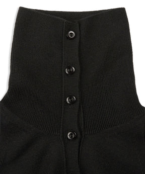 【OPEN YY】BUTTON UP NECK LAYER
