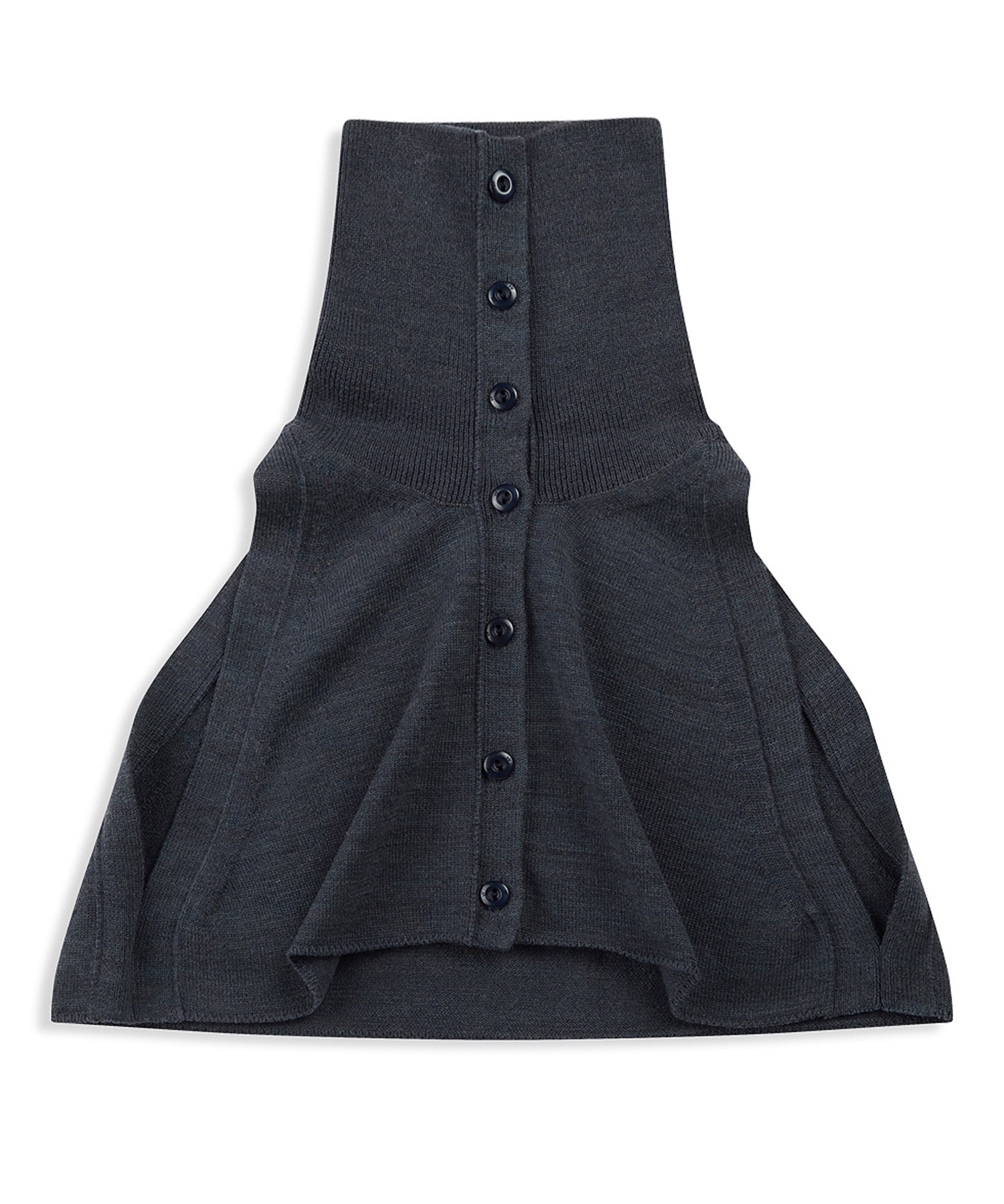 【OPEN YY】BUTTON UP NECK LAYER