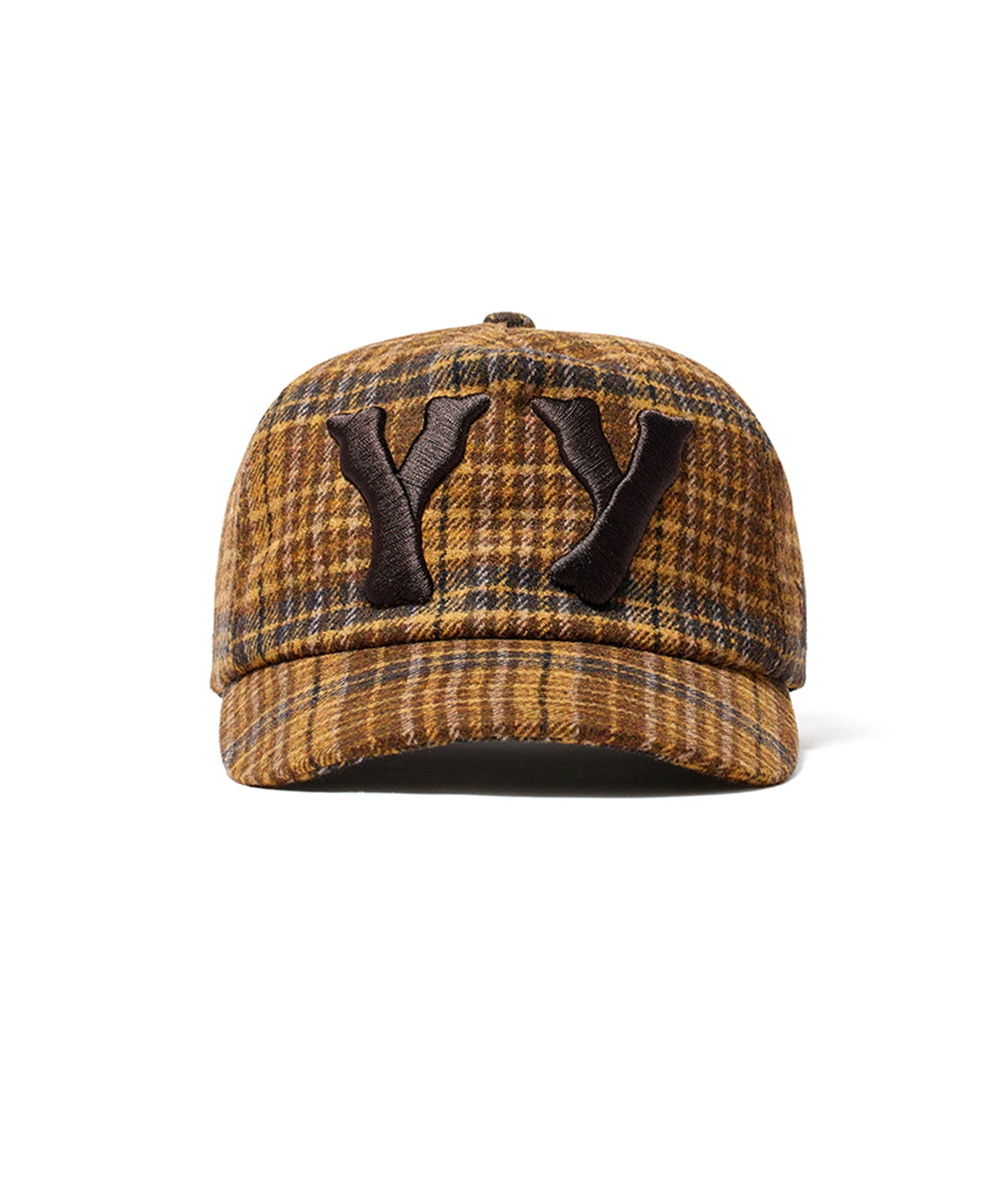 【OPEN YY】YY CHECKRED HEART BONE BALL CAP-MTD