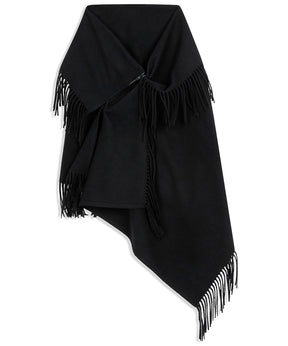 [OPEN YY] FRINGED ZIP SHAWL