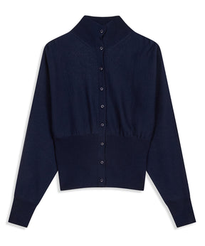 【OPEN YY】BUTTON UP BLOUSON CARDIGAN