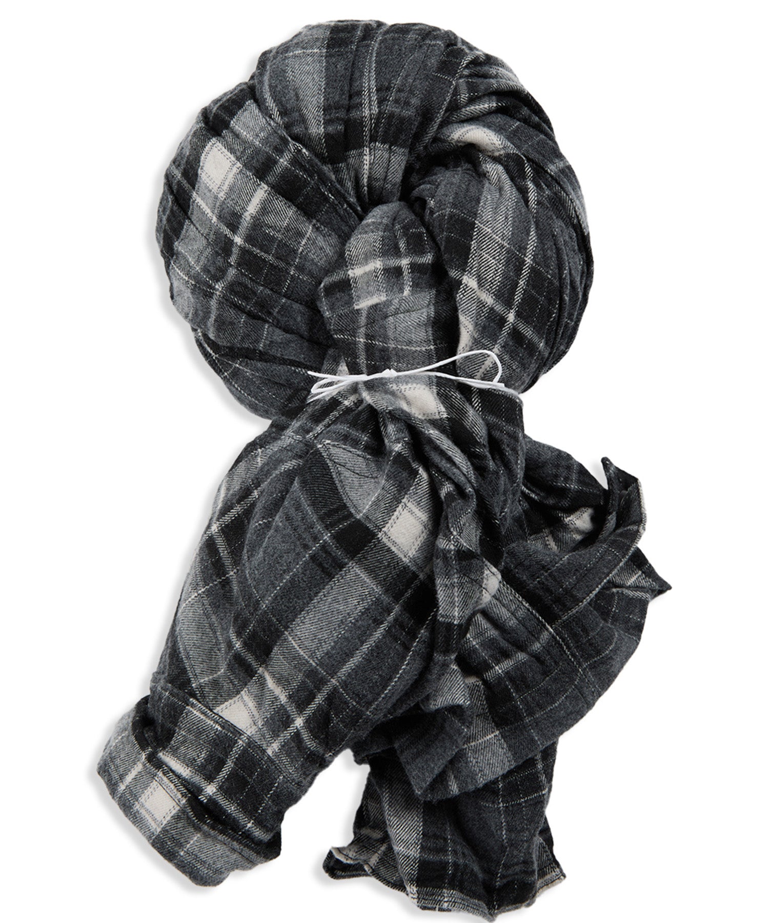 【OPEN YY】CHECKERED CRINKLE RUFFLE SHIRT