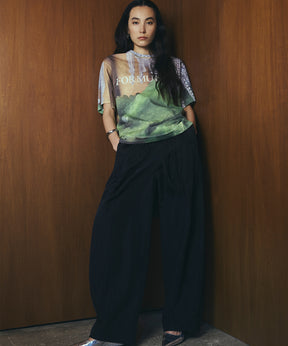 Fabric Photo Over T-Shirt