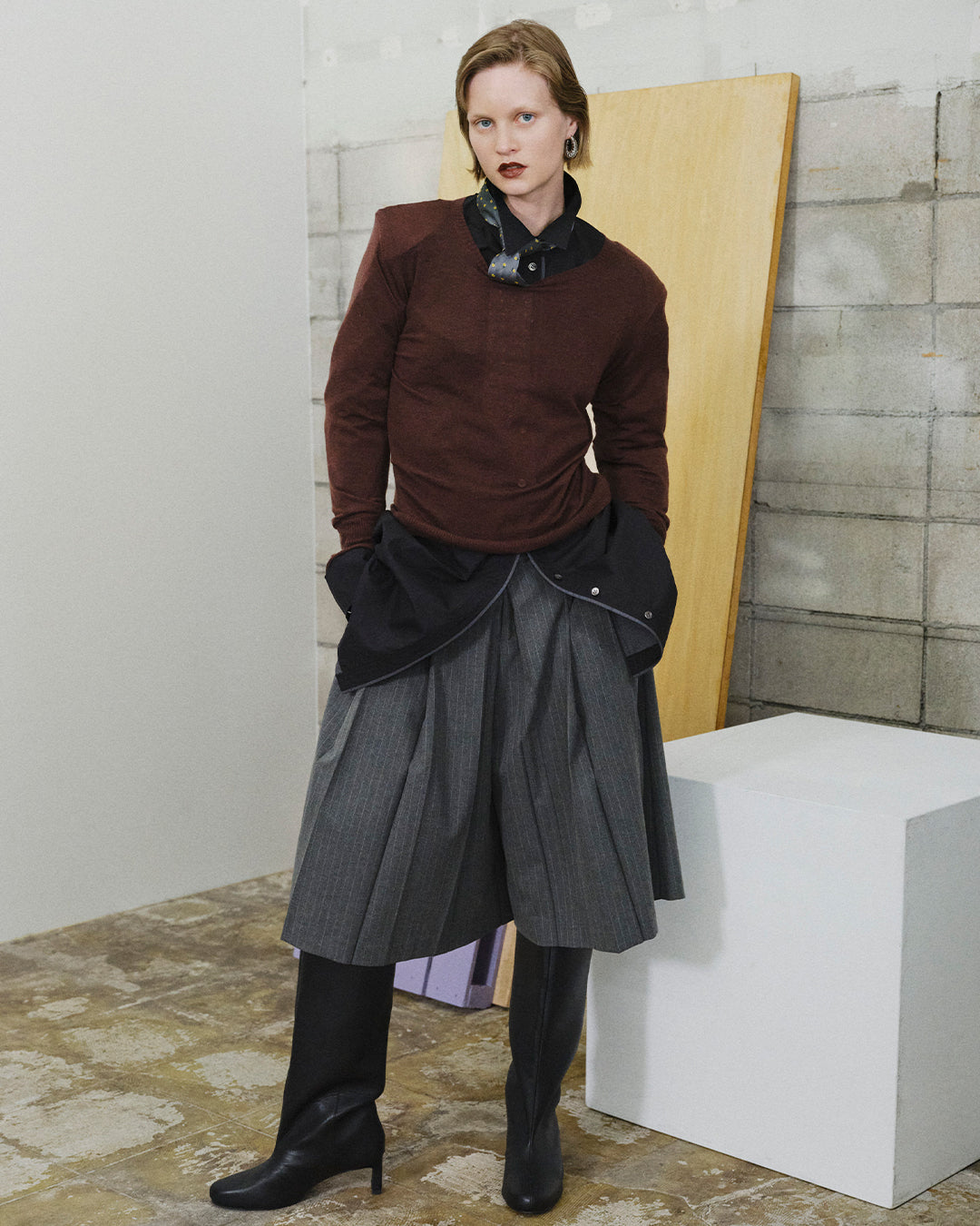 【26AUTUMN PRE-ORDER】Round-Toe Wide Long Boots
