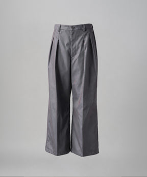 【26AW PRE-ORDER】120/2/2 Suvin Cotton Gabardine Prime-Wide Two-Tuck Pants