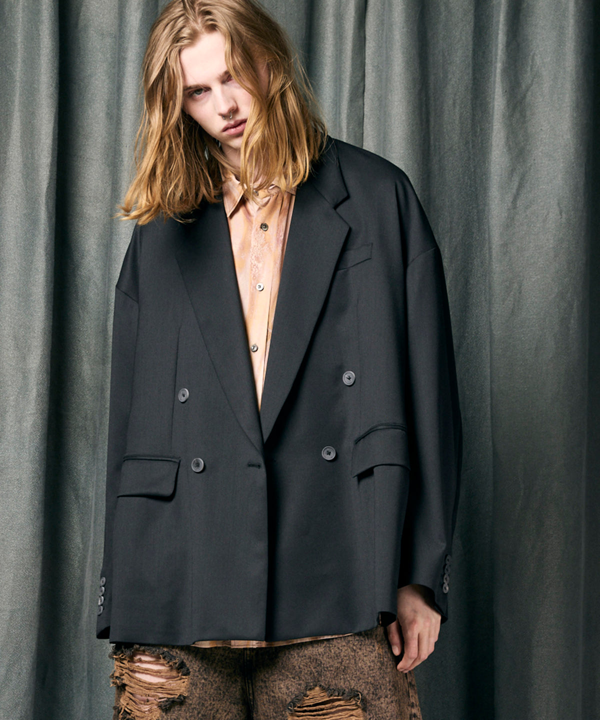 【PRE-ORDER】Wool Mix Prime-Over Double Tailored Jacket