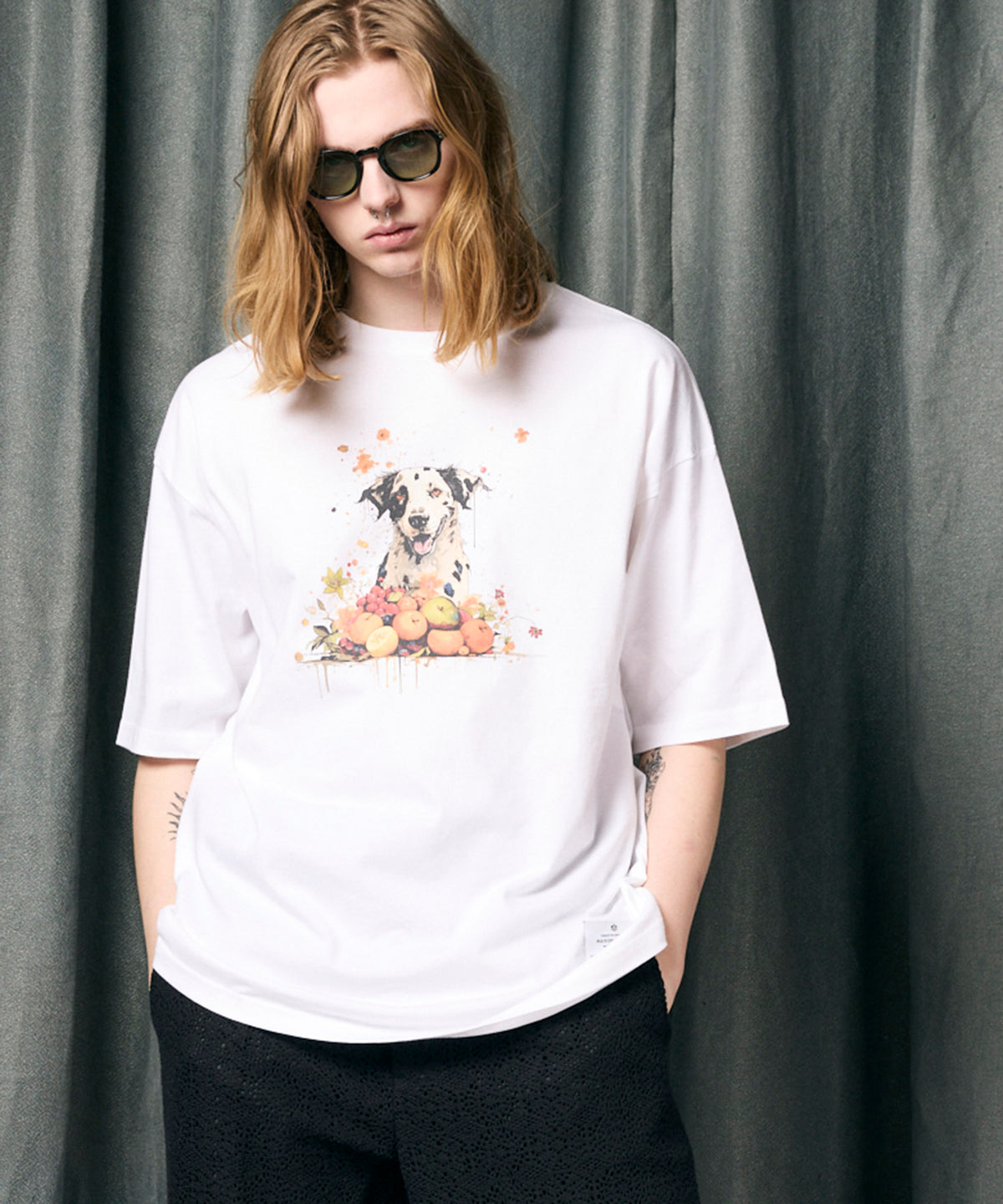 【WEB LIMITED】Animal Graphic Prime-Over Crew Neck T-shirt