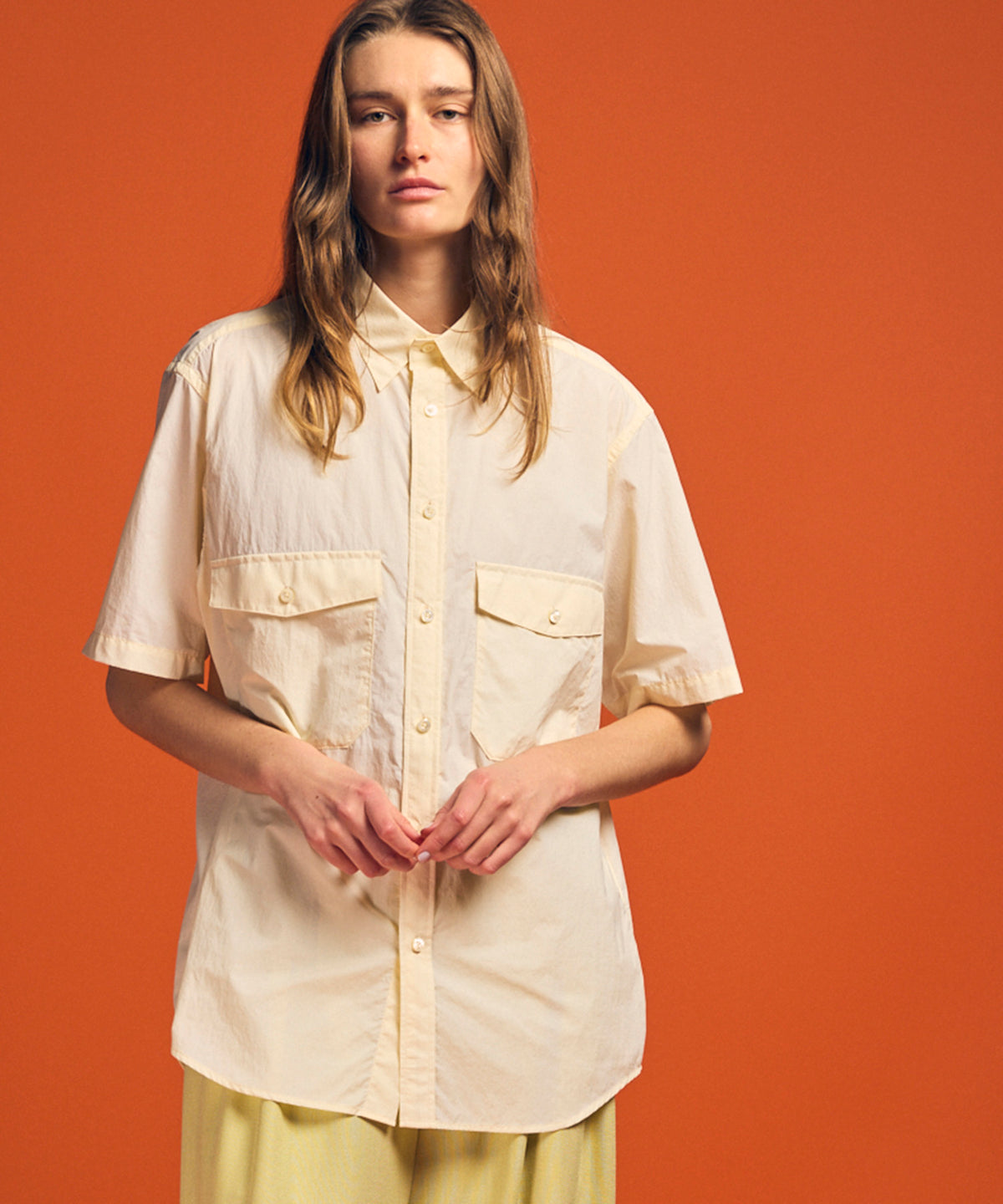 Hyper Waterproof Taffeta Dress-Over Short Sleeve Fatigue Shirt