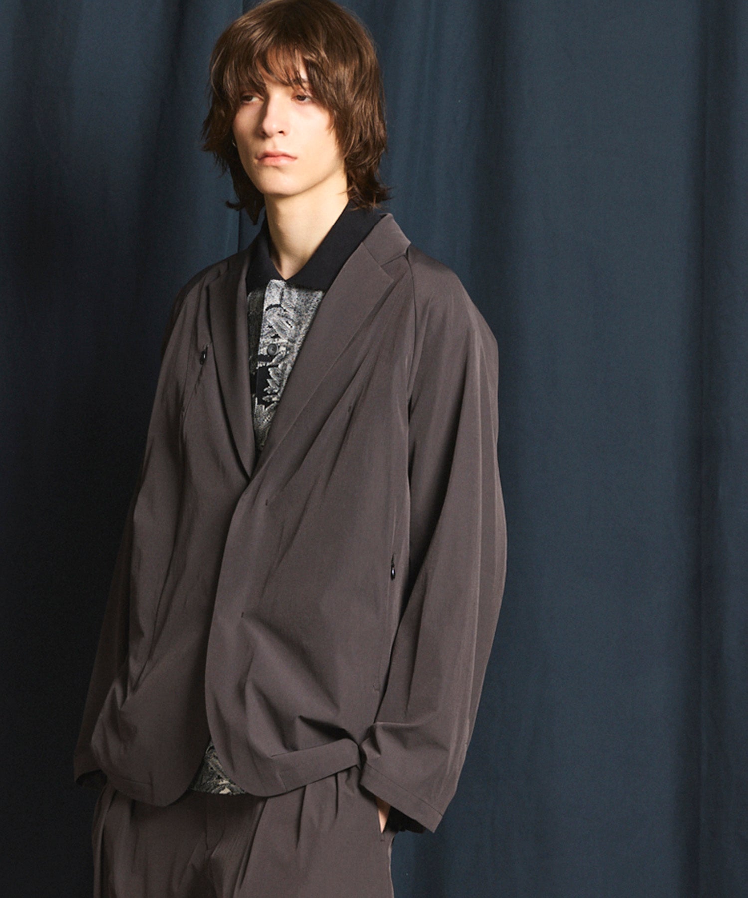 【SPORTS TECH HIGH SPEC LINE】Oversized Many Pockets Tailored Jacket