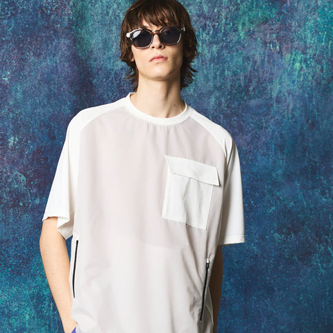 SPORTS TECH HIGH SPEC LINE】Oversized Different Material Combination S
