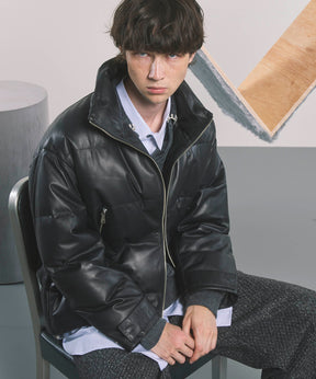 [24AW Pre-Order] Sheep Leather Prime-Over Single Rider Collaled Jacket