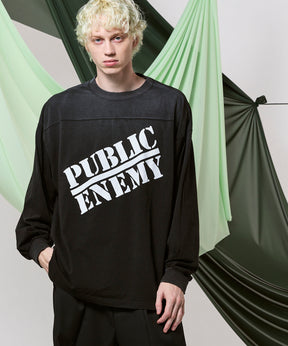 【MA_Label】「PUBLIC ENEMY」Prime-Over Crew Neck Long Sleeve T-Shirt