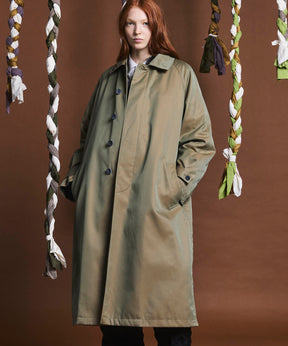 120/2/2 Suvin Cotton Gabardine Prime-Over Balmacaan Coat