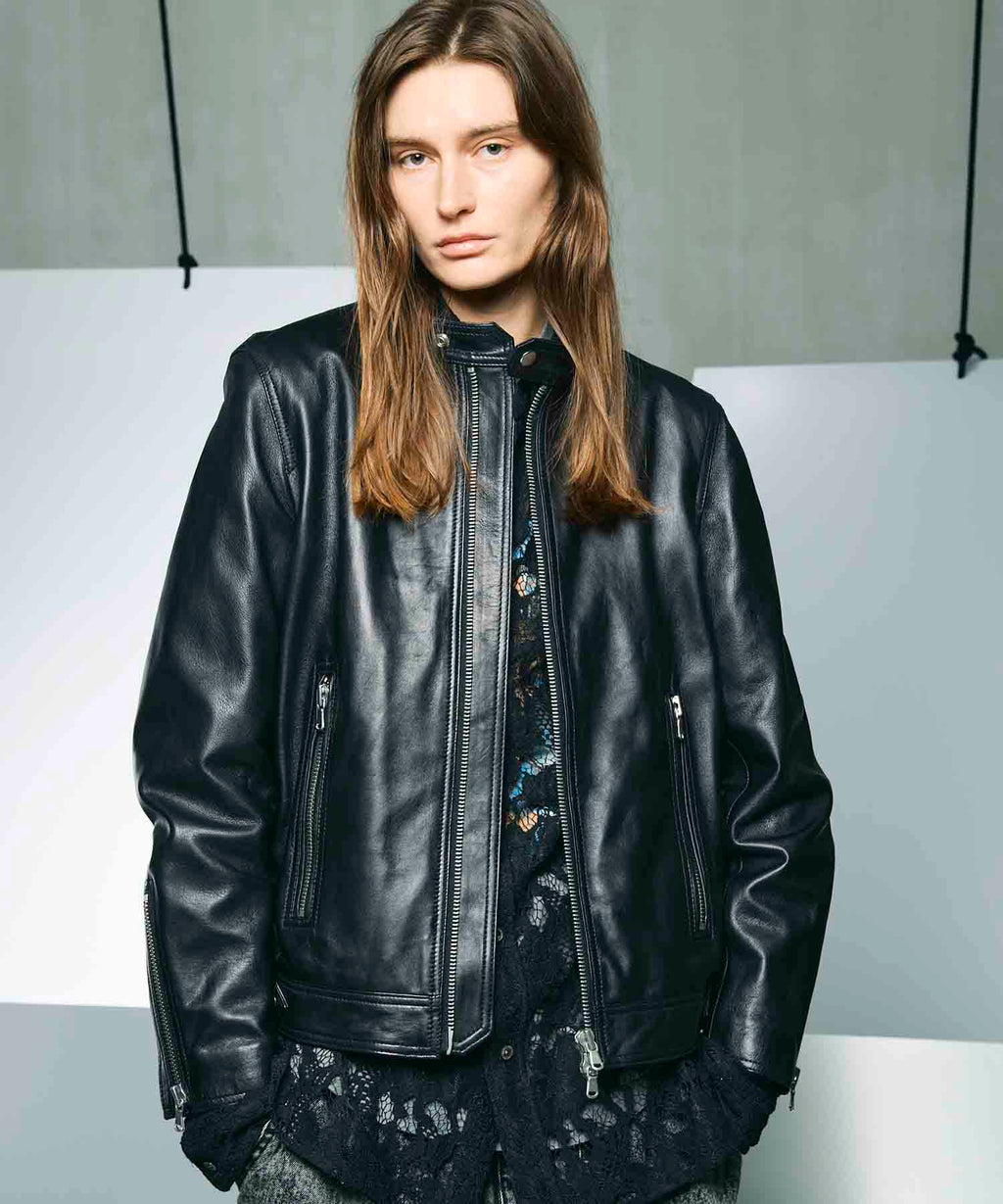 最終値下げ】Simpti. Sheep Leather Jacket. （RIDER BLOUSON SHEEP 