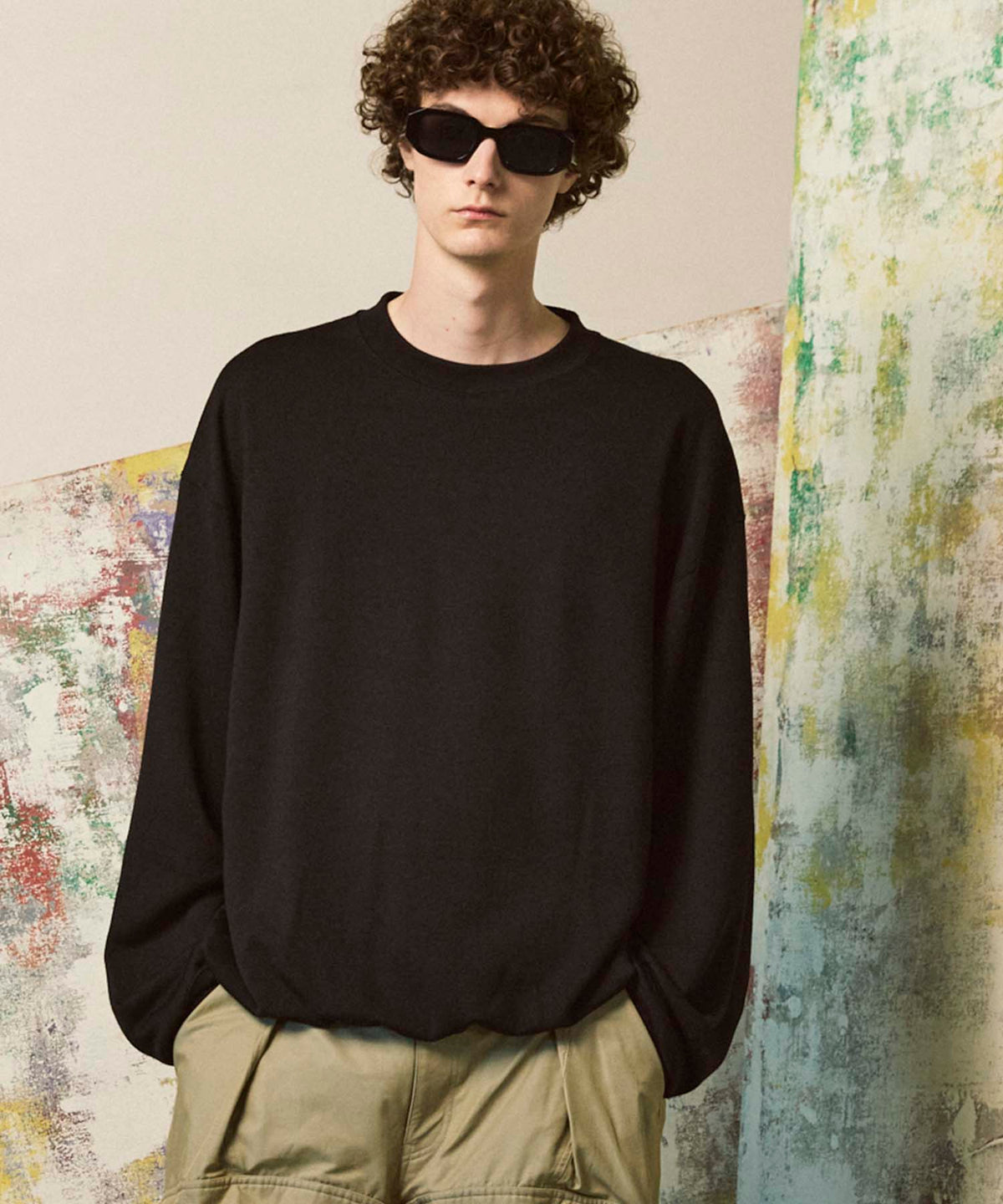 Premium Wool Prime-Over Crew Neck Sweat