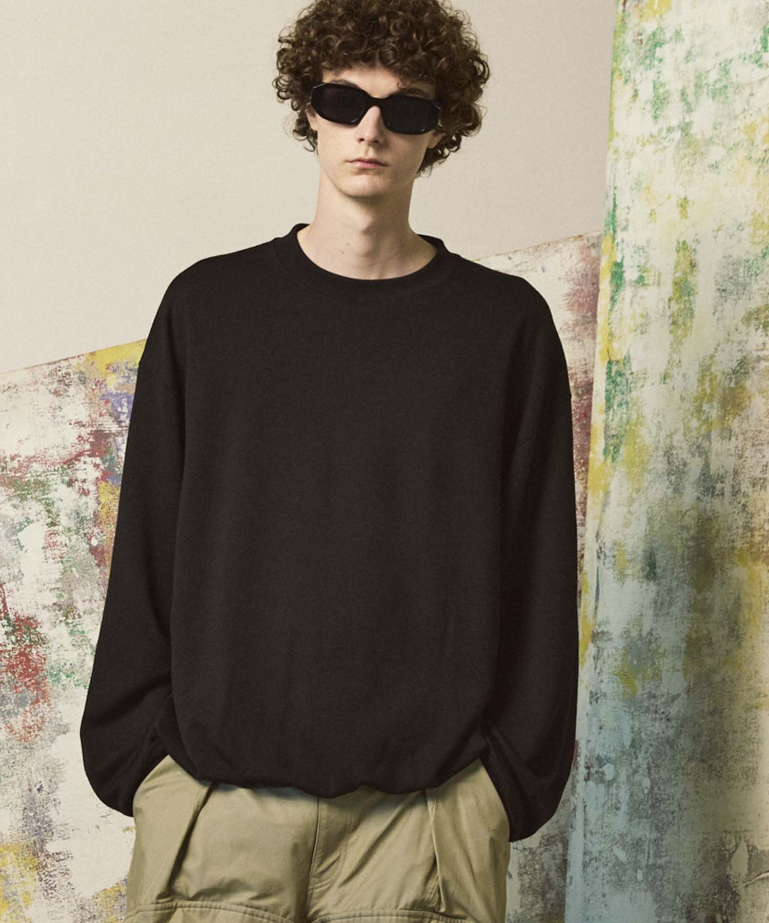 [25AW PRE-ORDER] Nuance Graphics Hand Stitching Long Sleeve TEE