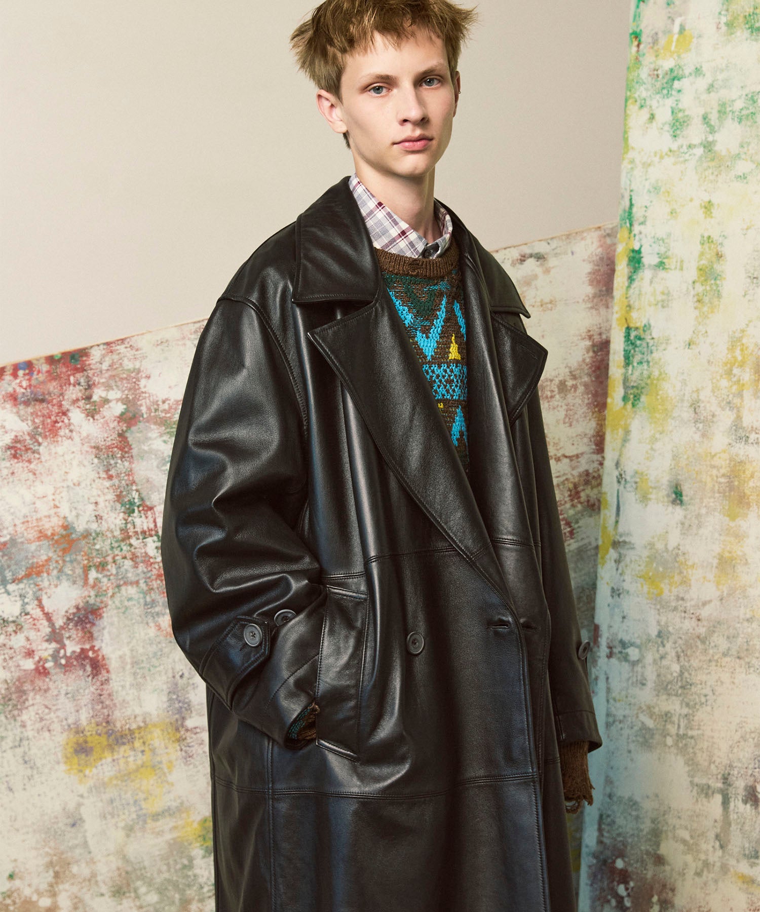 【PRE-ORDER】Sheep Leather Long Coat