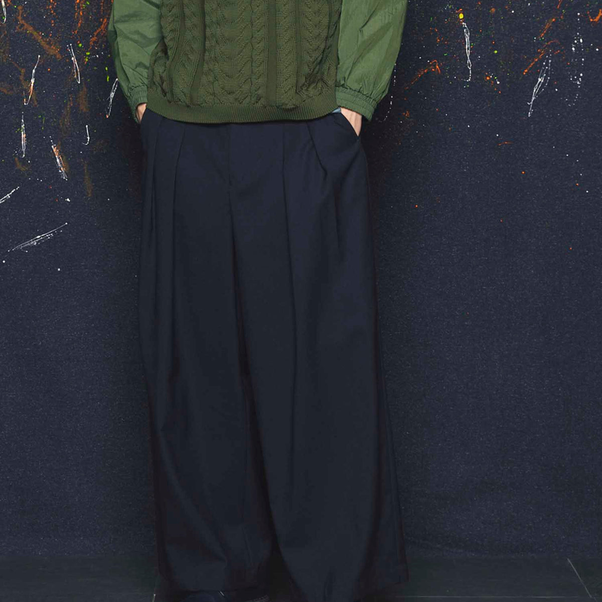 【PRE-ORDER】CORDURA Wool Tow-Tuck Wide Pants
