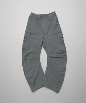 【26AW PRE-ORDER】Banana Curve Silhouette Prime-Wide Cargo Trousers