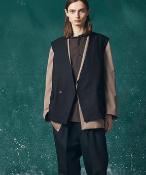 Prime-Over Collarless Gilet
