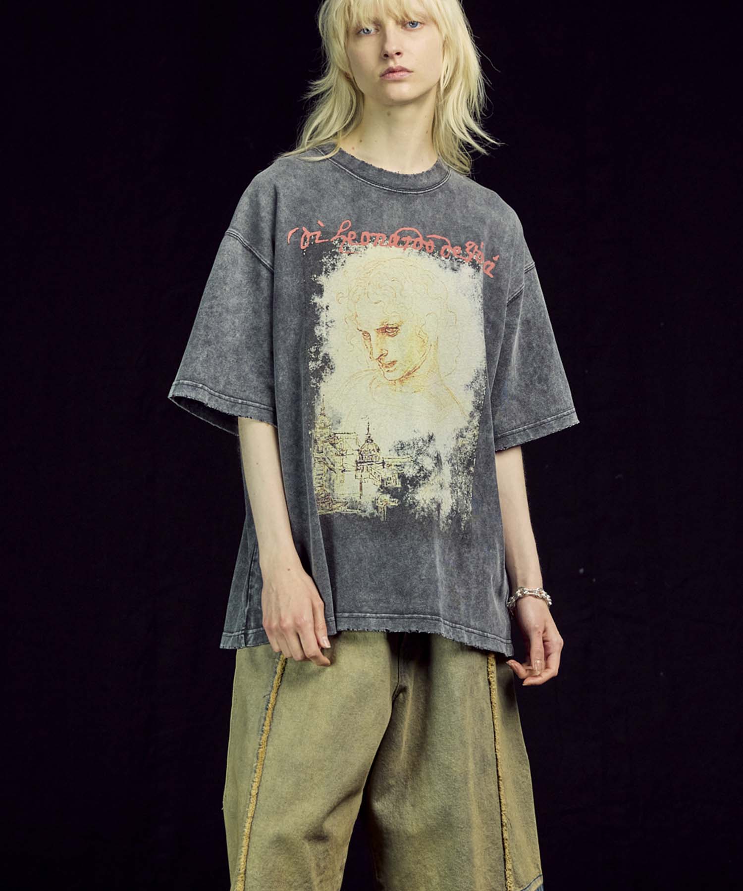 ラ*︎様 90's ダ・ヴィンチ おふざけ　 tee ラ*︎様 90's ダ・ヴィンチ おふざけ tee 90's ダ・ヴィンチ お