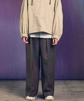 4 가지 색상 샹 브레이 세탁 가능한 양모 프라임 전역의 두 개의 턱 넓은 바지