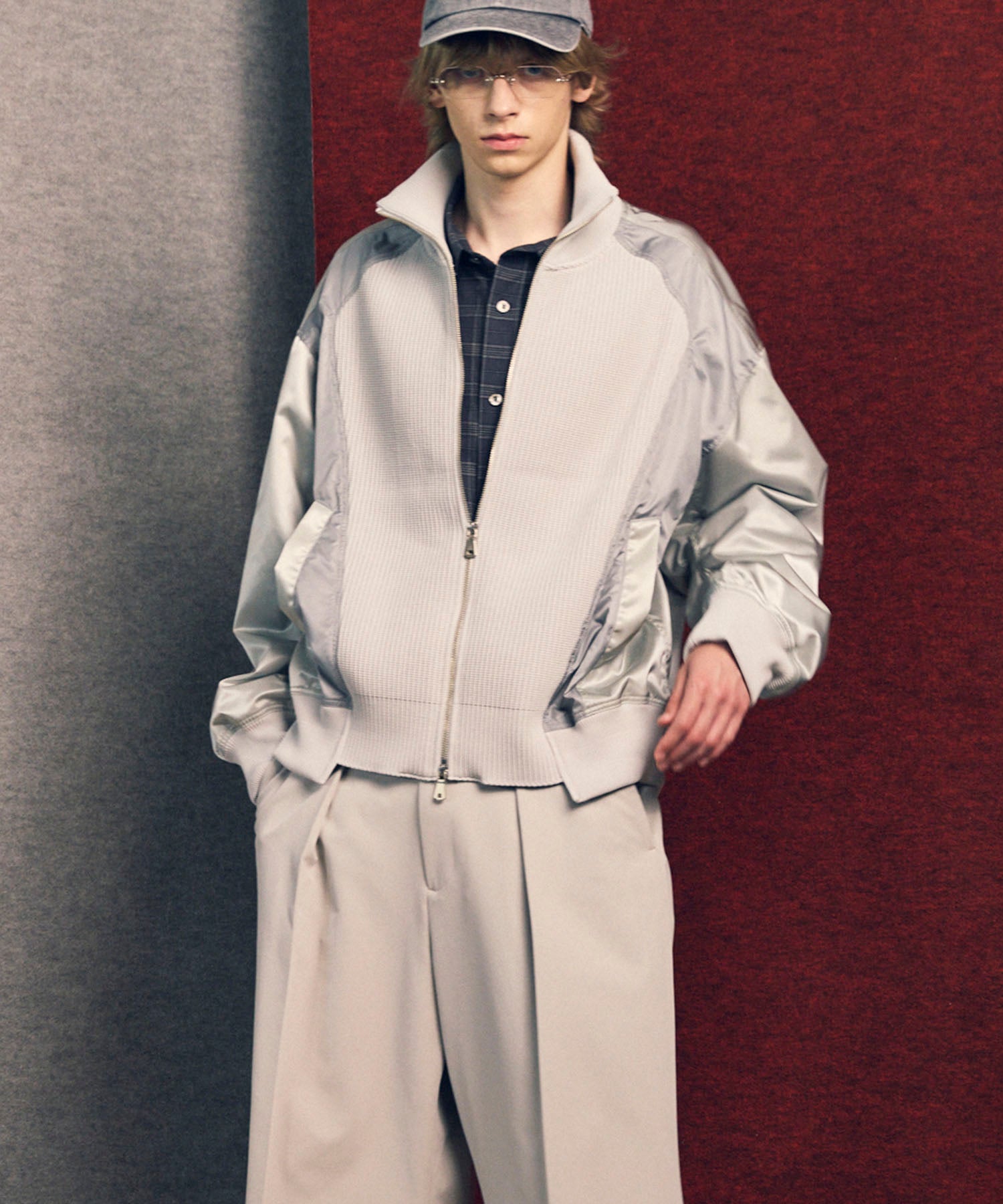 [预购]针织组合司机针织司机编织blouson