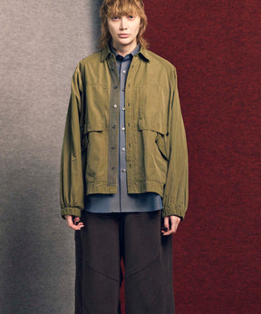 Prime-Over Raglan Sleeve Pocket Shirts Blouson