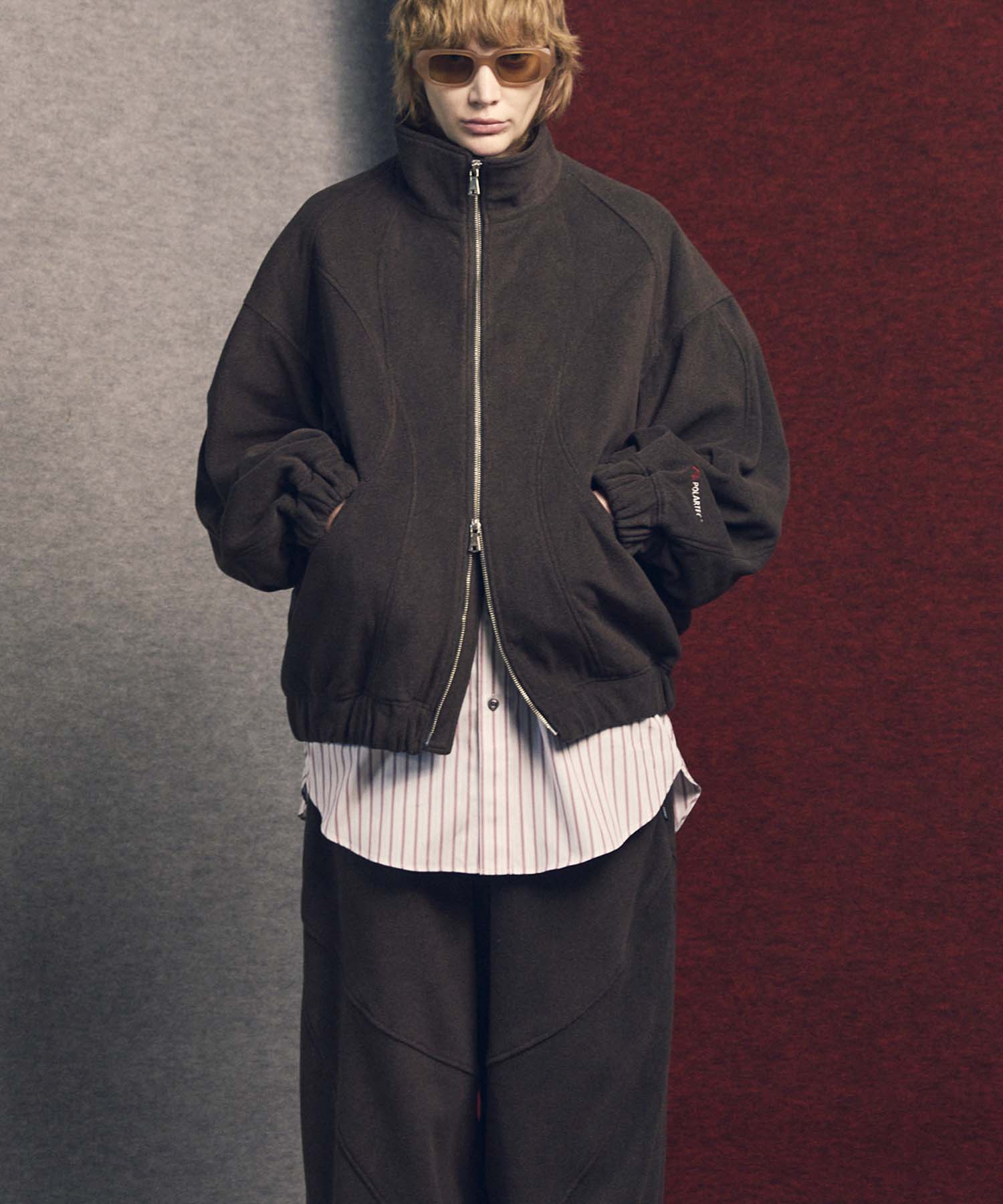 Prime-Over Denim Switching Blouson