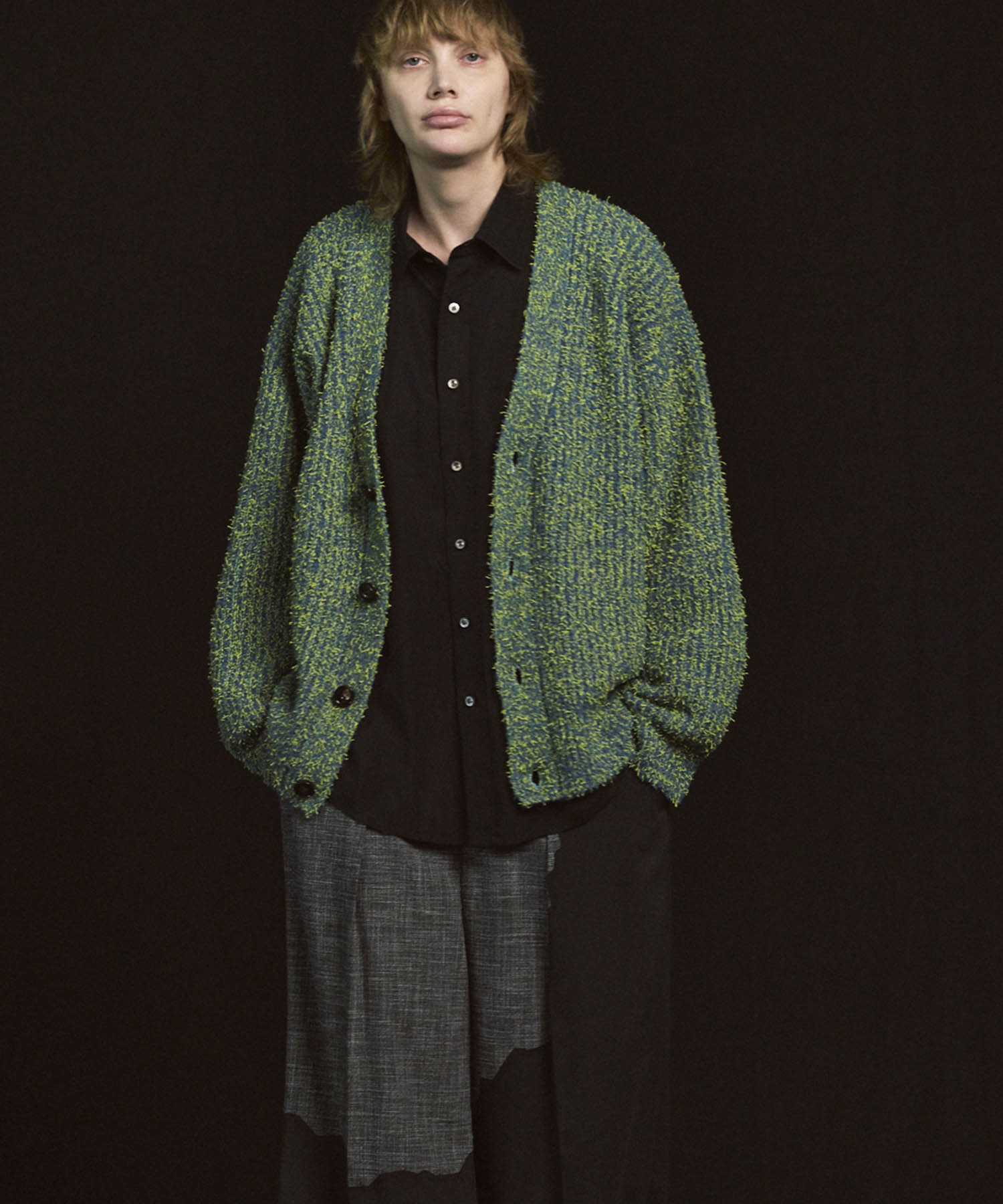 Lumignon feather ribbon op cardiganブルー F タグ付きLumignon feather ribbon op+cardigan LUMIGNON feather