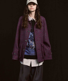 [이탈리아 데드 스톡 패브릭] 프라임 오버 라글란 슬리브는 칼레인 블루슨