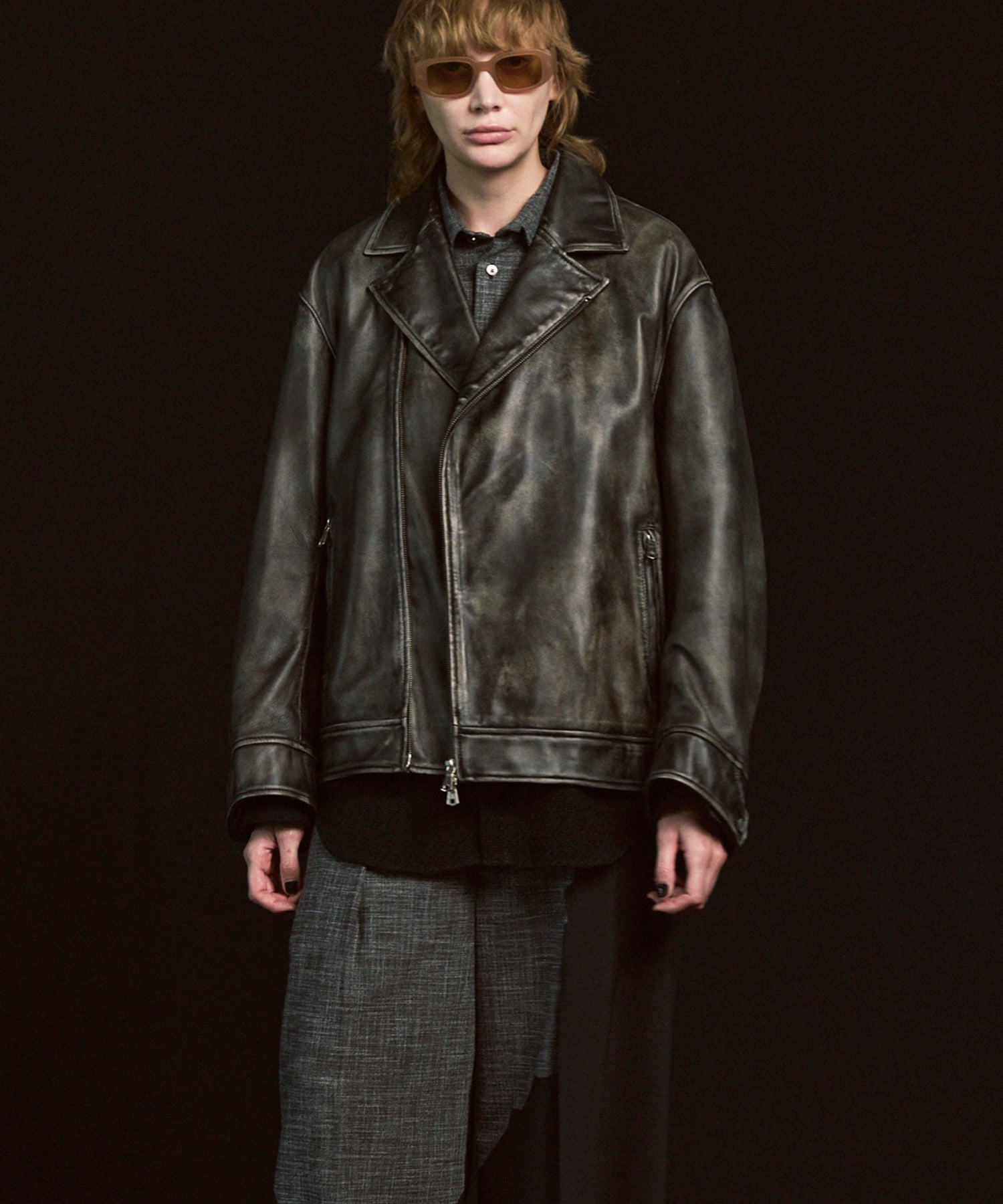 [25AW 사전 주문] 양 가죽 테일러드 더블 라이더 재킷