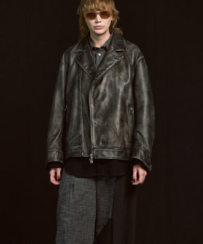[25AW 사전 주문] 양 가죽 테일러드 더블 라이더 재킷